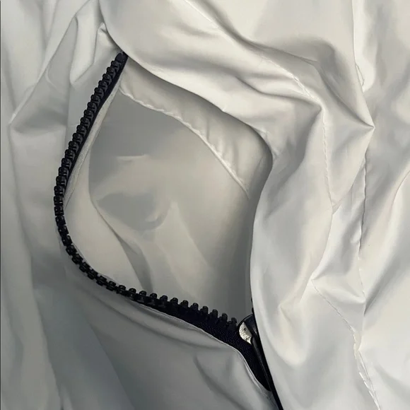 Aēropostale Men’s full zip hooded white/bluecrest windbreaker jacket - Picture 12 of 12